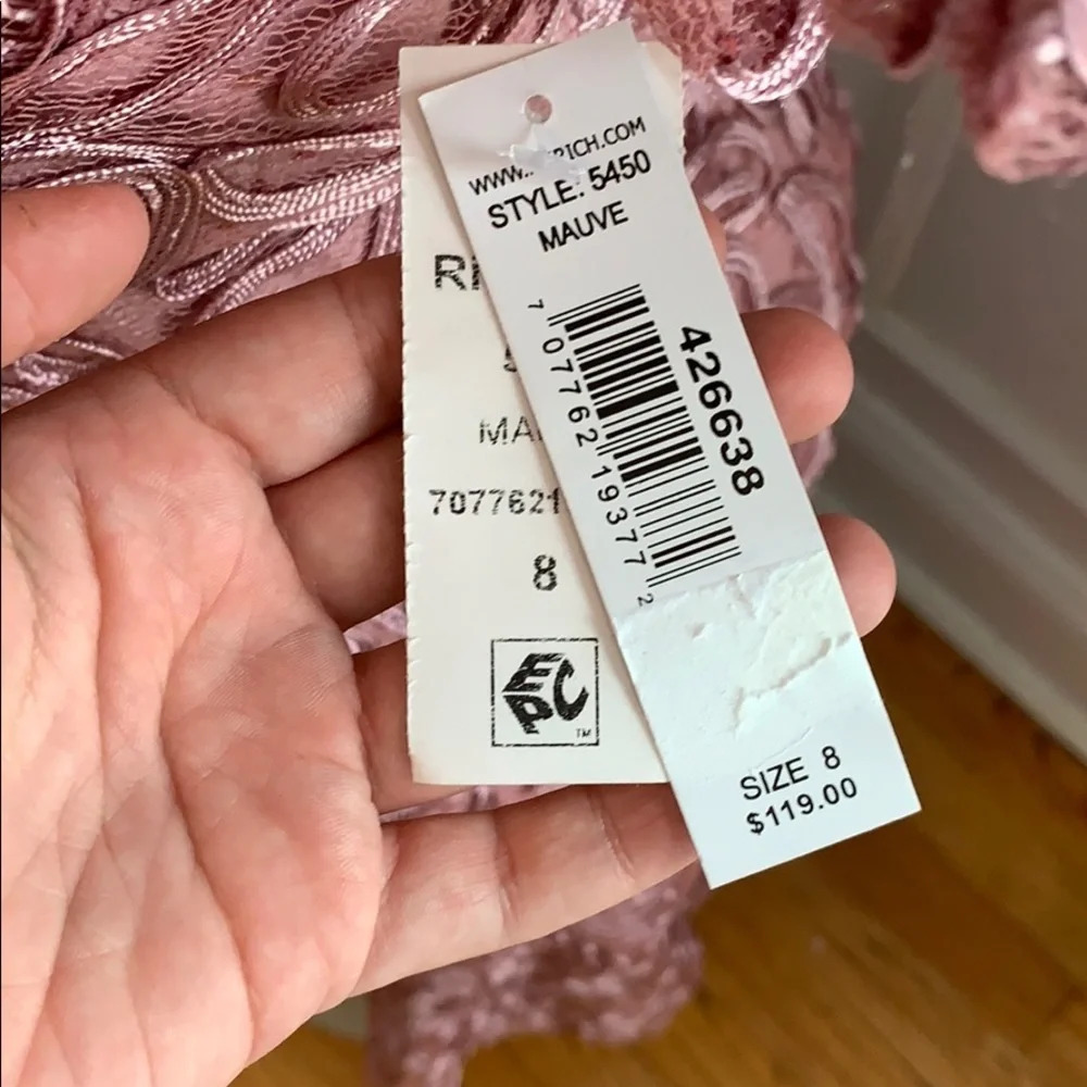 NWT!! R & M Richards Soutache Flounce Midi dress 8 - Picture 4 of 4